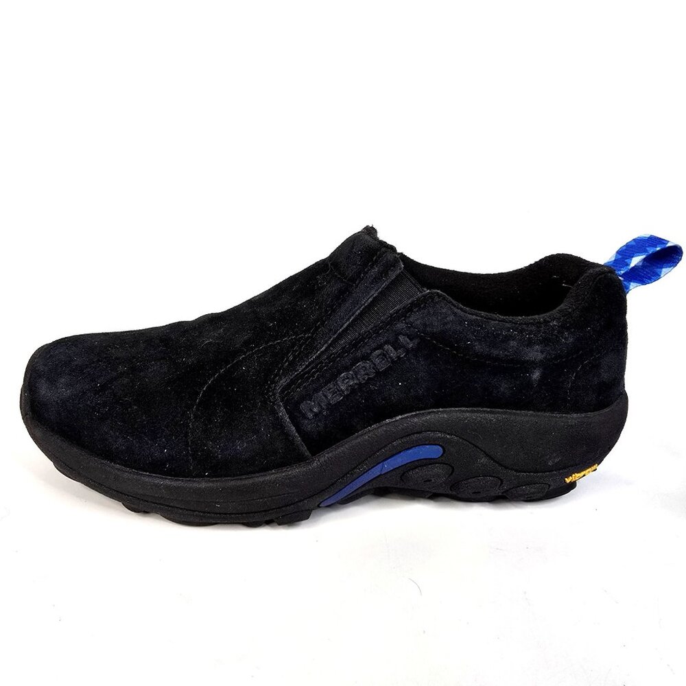 Merrell Black Suede Jungle Moc Slip On Hiking Shoes Women's Size 7.5 - Picture 5 of 9